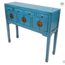 Entryway Table  - Blue 