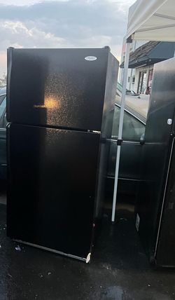 Whirlpool Top Mount Black Refrigerator
