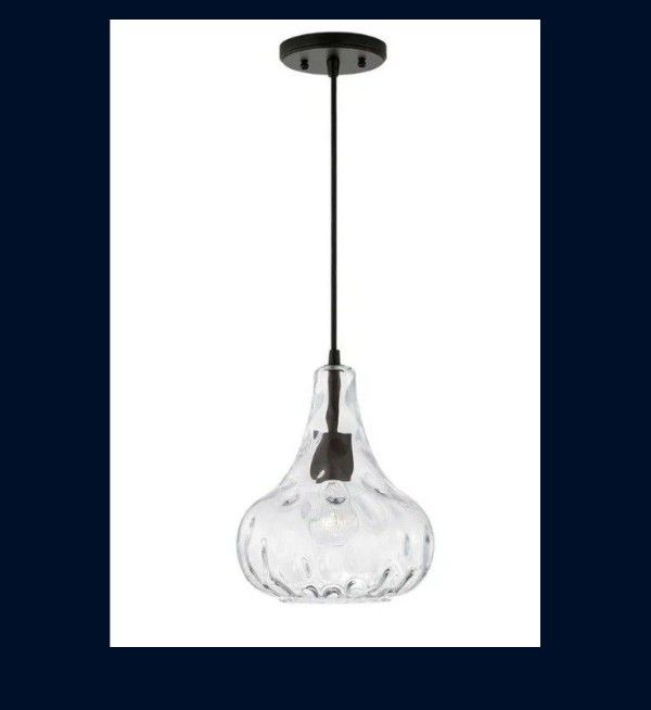 Hammered Design Farmhouse Pendant Light