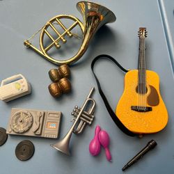 Barbies Musical Instruments and More