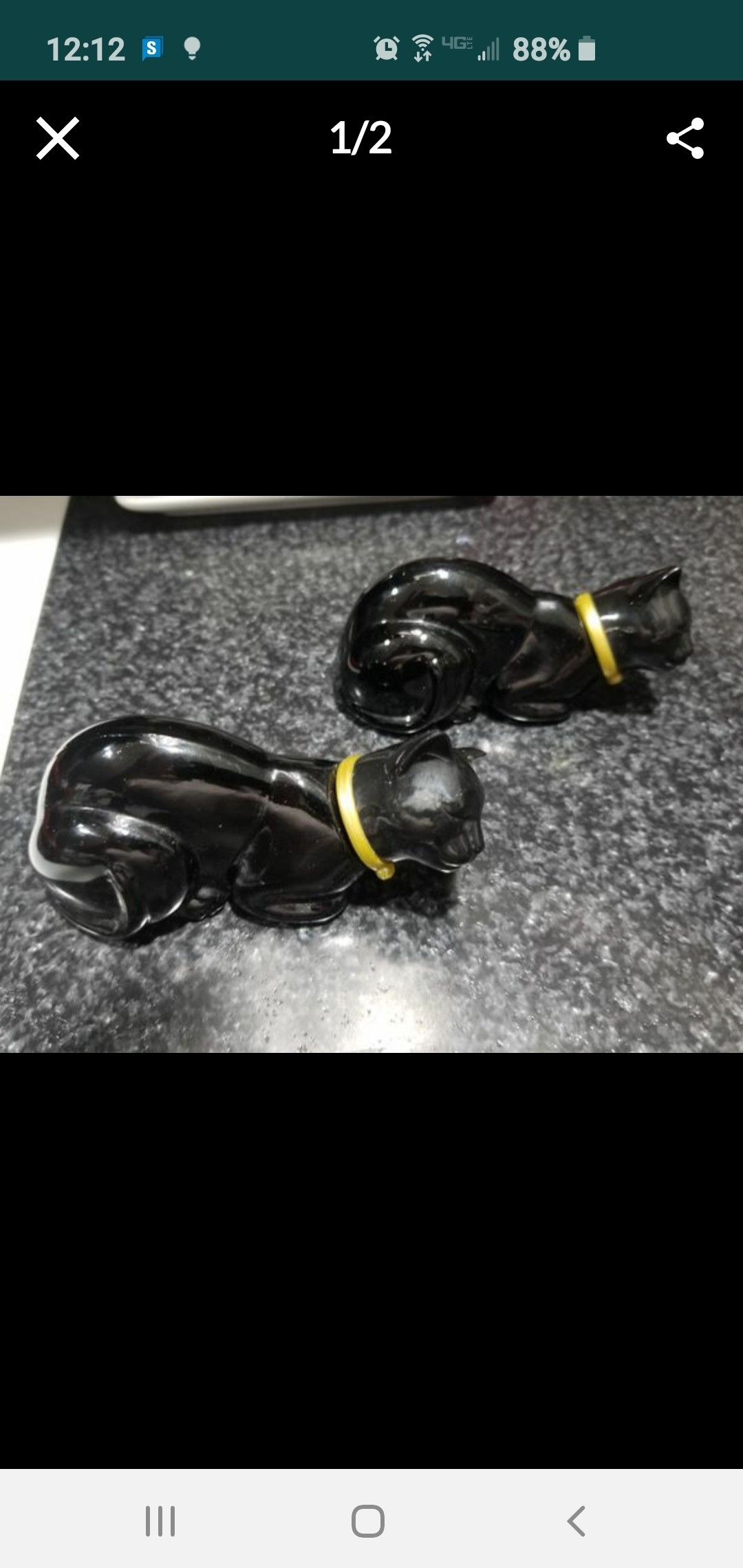 Collectible cat Avon bottles