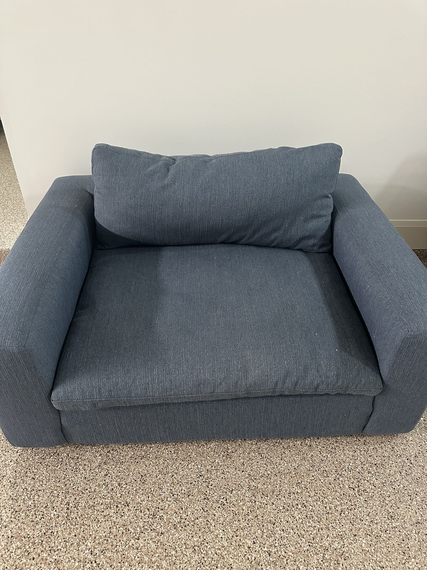 Oversized Blue Sofa Chair