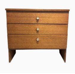 MCM teak small chest of drawers