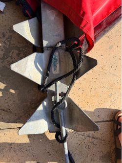 Slide Anchor Box Anchor w/ Rope & Storage Bag – Boat Anchor (Great for Lakes/Rivers)