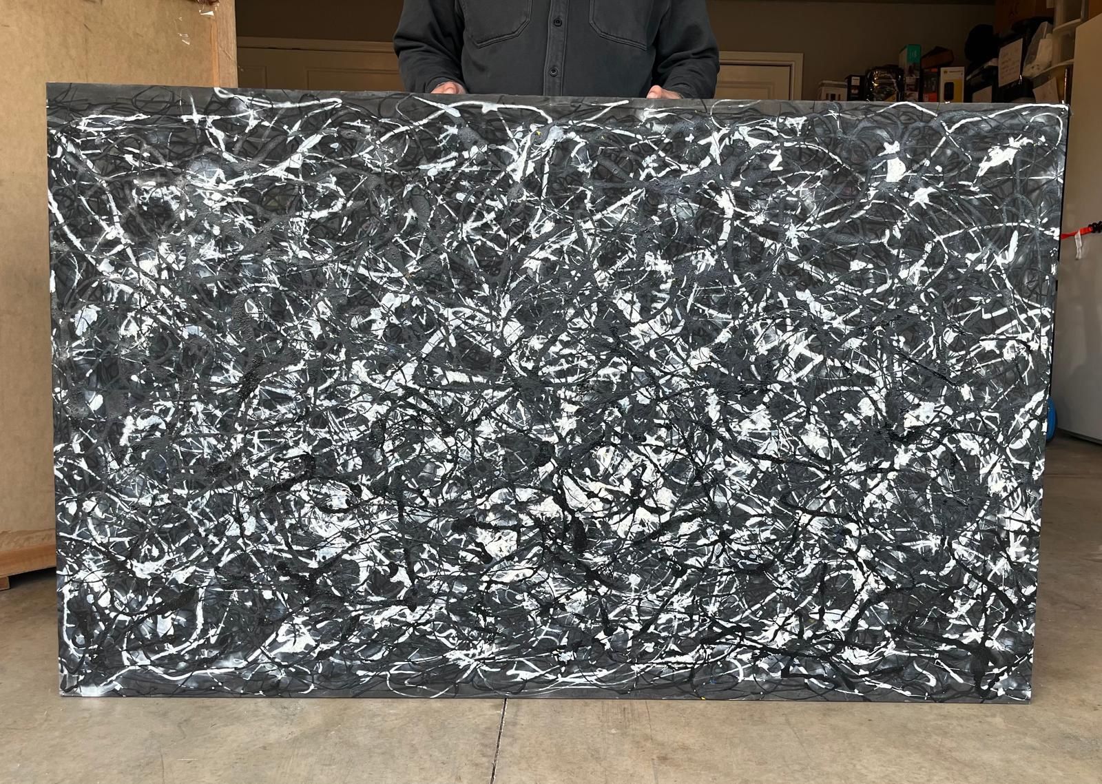 Jackson Pollock Tribute Painting