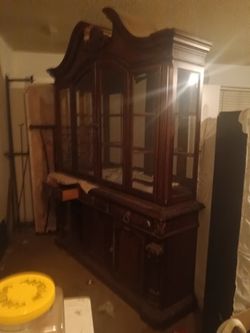 Mahogany China Hutch