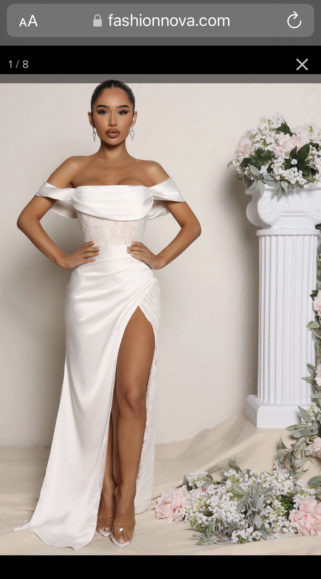 Fashion Nova White Dress