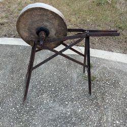 Antique Pedal Grinder 