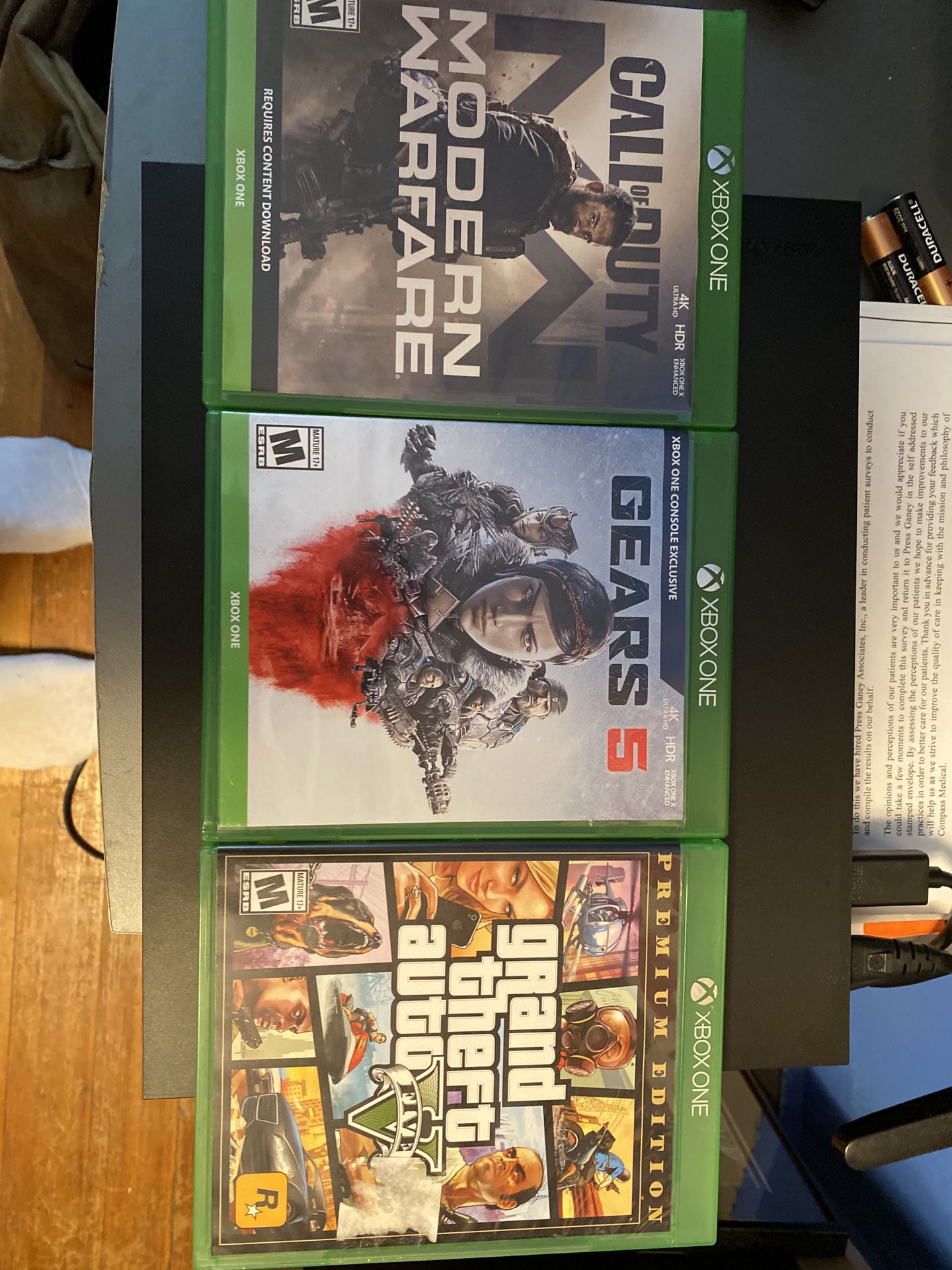 Xbox one X with games