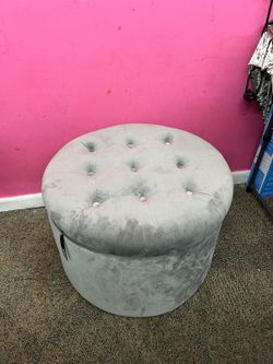 Medium size Grey Ottoman