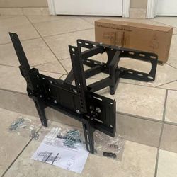 New In Box 26 To 65 Inch Swivel Til Articulating TV Television Wall Mount Bracket Stand 400x400 VESA With Mounting Hardwares 