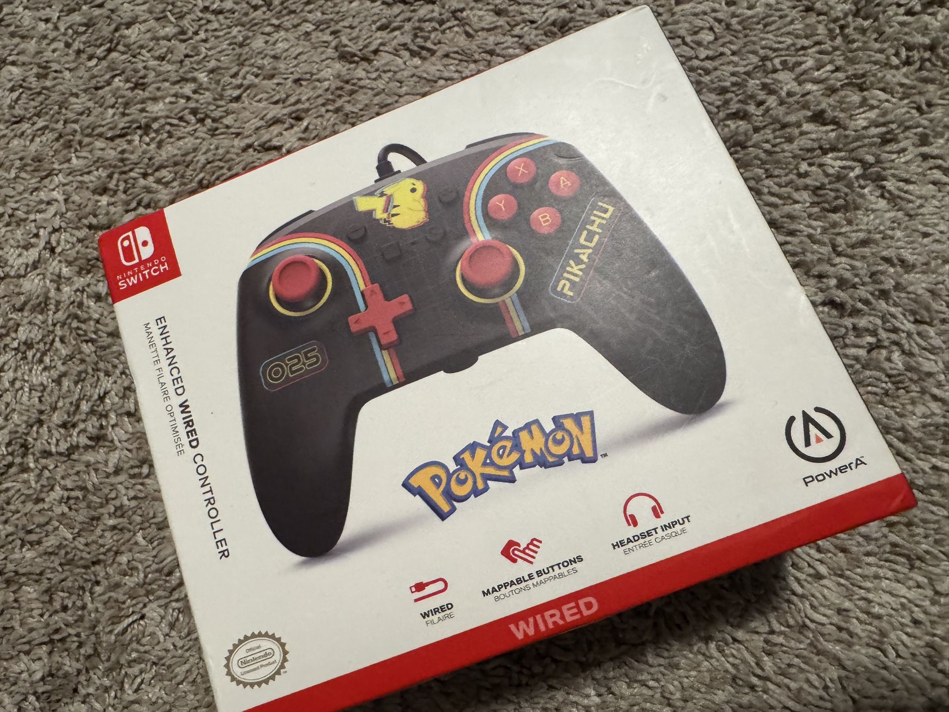 Pokémon Wired Nintendo Switch Controller
