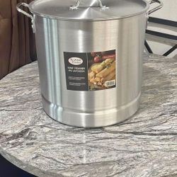 Olla De Aluminum Vaporera de 52 Qts Nuevo Para Tamales, Birra Ext  