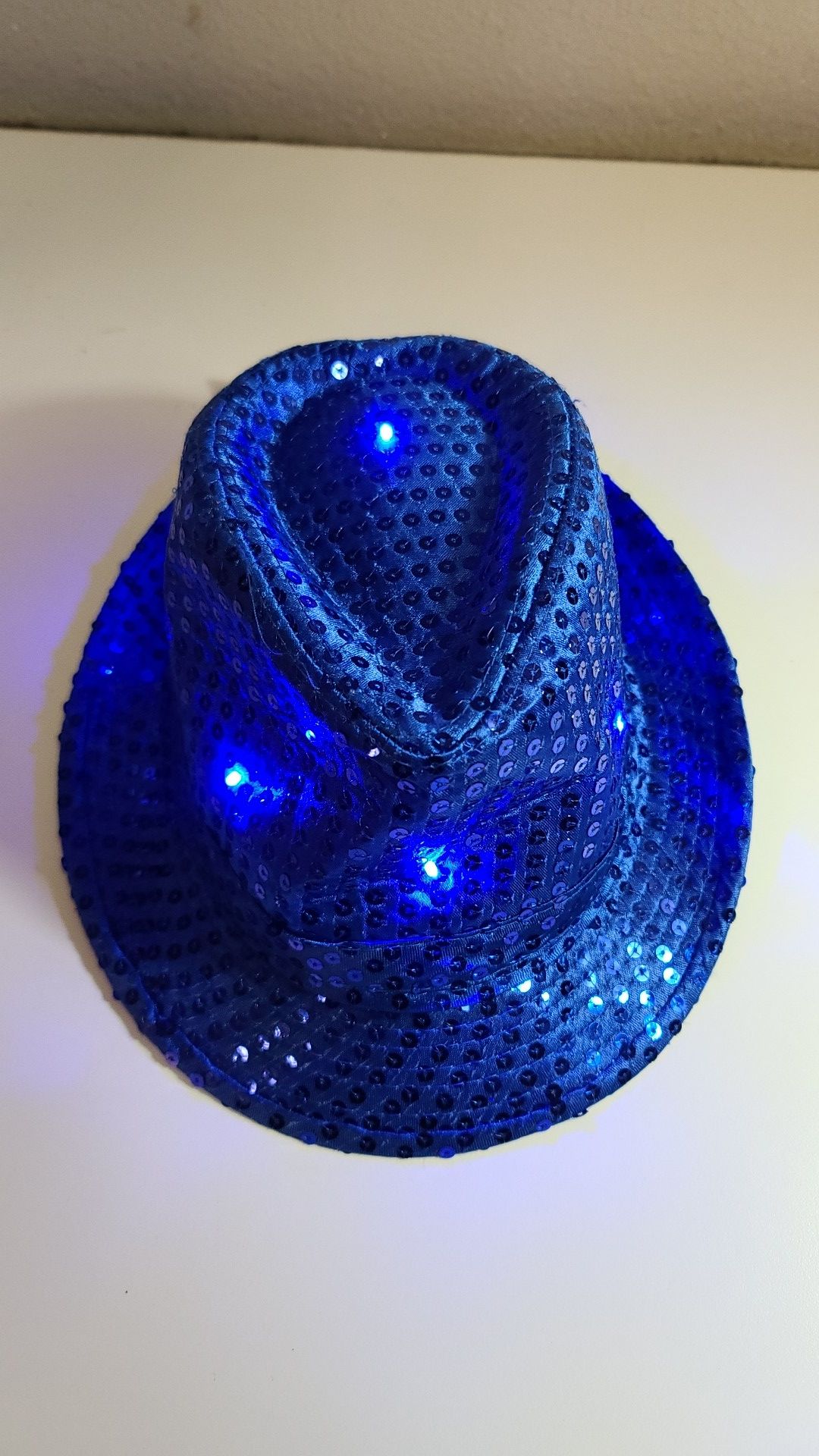 Blue LED Fidora hat