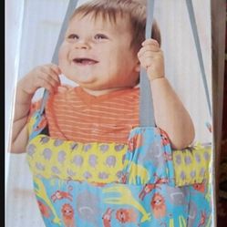 Adjustable ExerSaucer Doorway Jumper Secure Fit Portable Exerciser Baby Bouncer