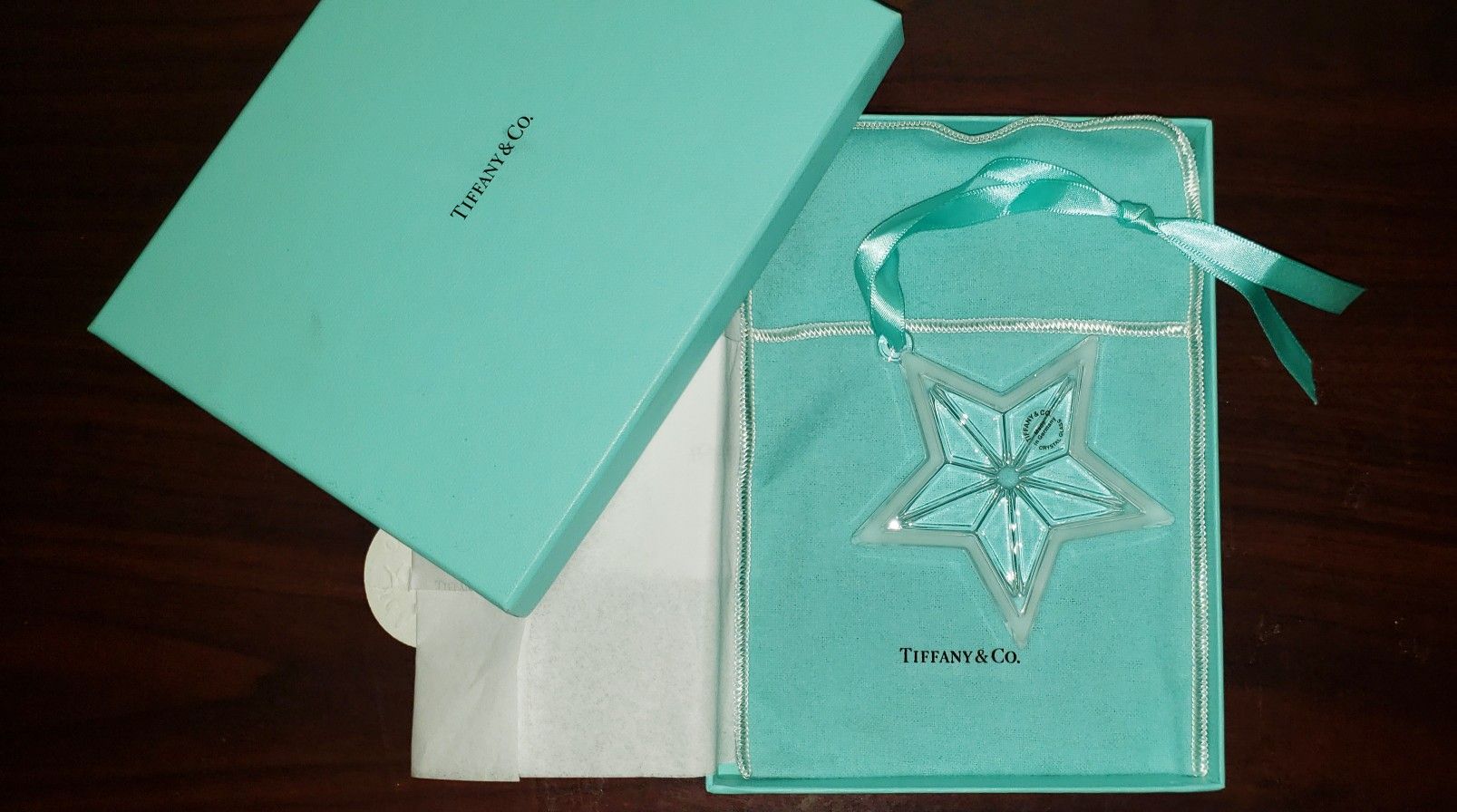 Tiffany And Company Crystal Star Ornament 