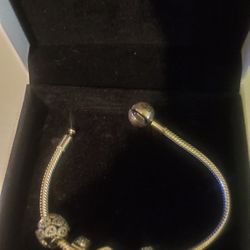 Pandora Bracelet W Charms