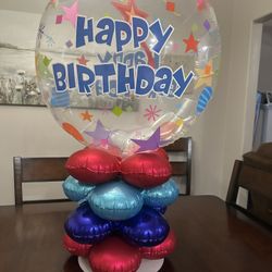 Happy Birthday Balloon Stand