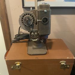 Vintage Revere 8mm Movie Projector with Original Case & Reels
