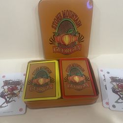 Double deck Playing cards “ Stone Mountain Georgia” Tin-Souvenir