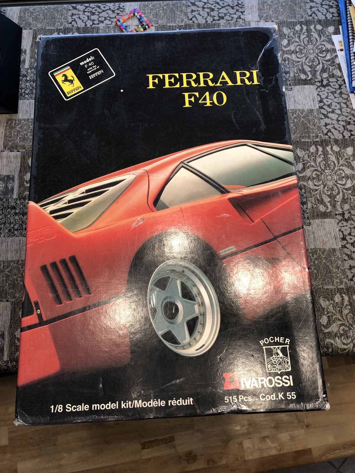 Pocher Rivarossi Ferrari F40 model kit new from 1983