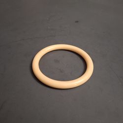 Vintage Art Deco Era Bangle Bracelet Rounded In Butterscotch 2 1/2" Opening 