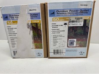 New Outdoor Power Outlet 50Amp. Must Pick Up