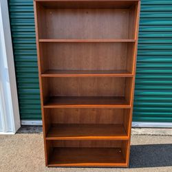 Hon Cherry Veneer Industrial Office Adjustable Shelf Bookcase