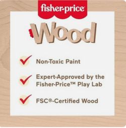 FISHER PRICE WOODEN CASTLE BLOCK SET