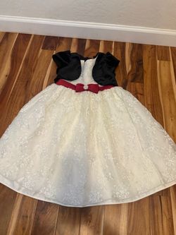 Girls Formal Lace Dress with Bolero Jacket