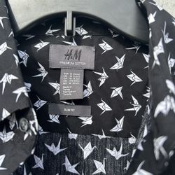 H&M Premium Cotton Slim Fit Long Sleeve Medium