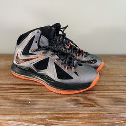 Lebron X Lava Size 9.5 Lebron James Basketball