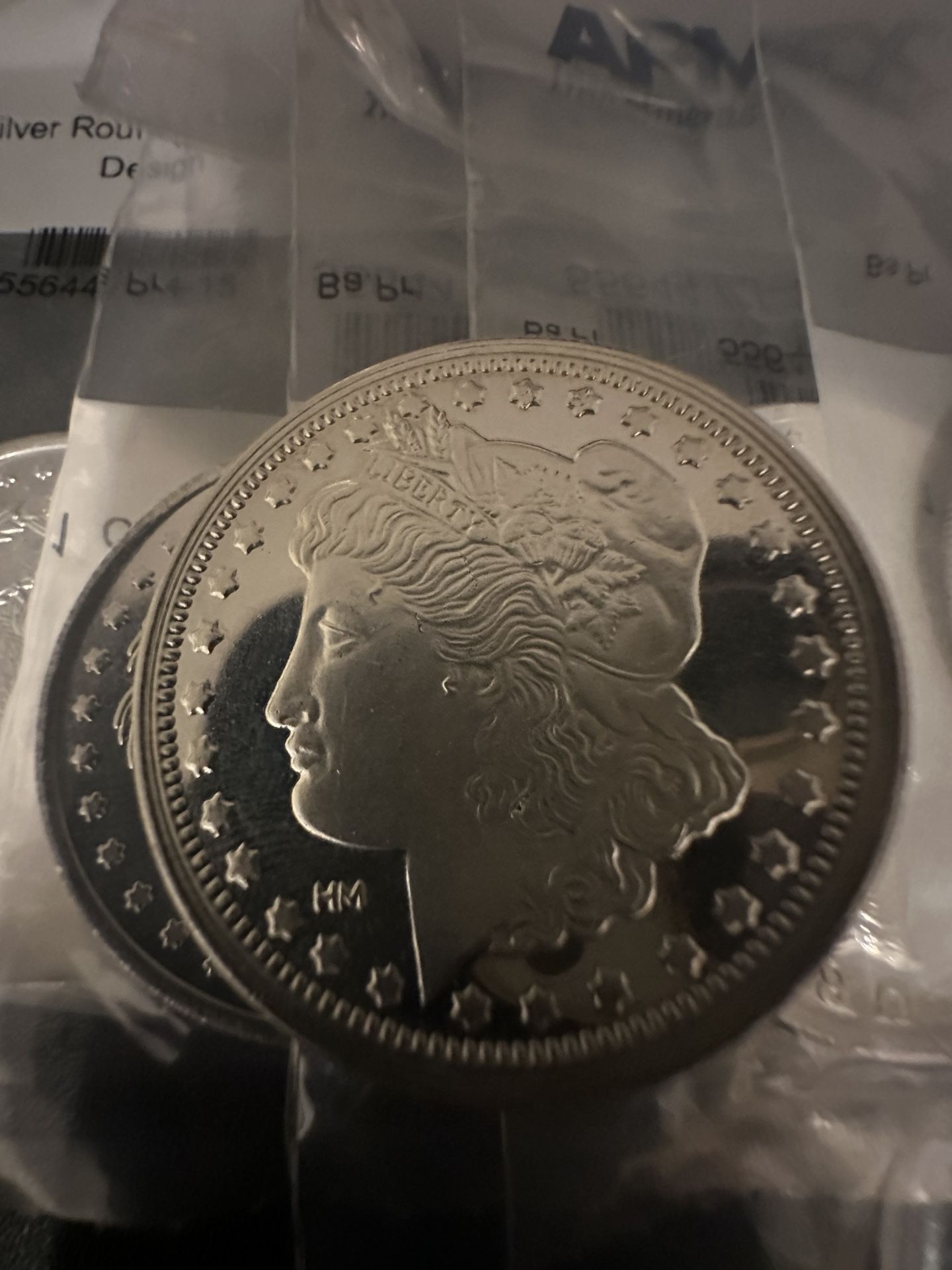 SILVER 1 oz .999 Silver Round - Morgan Dollar Design