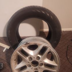 bmw e90 tire and rim used