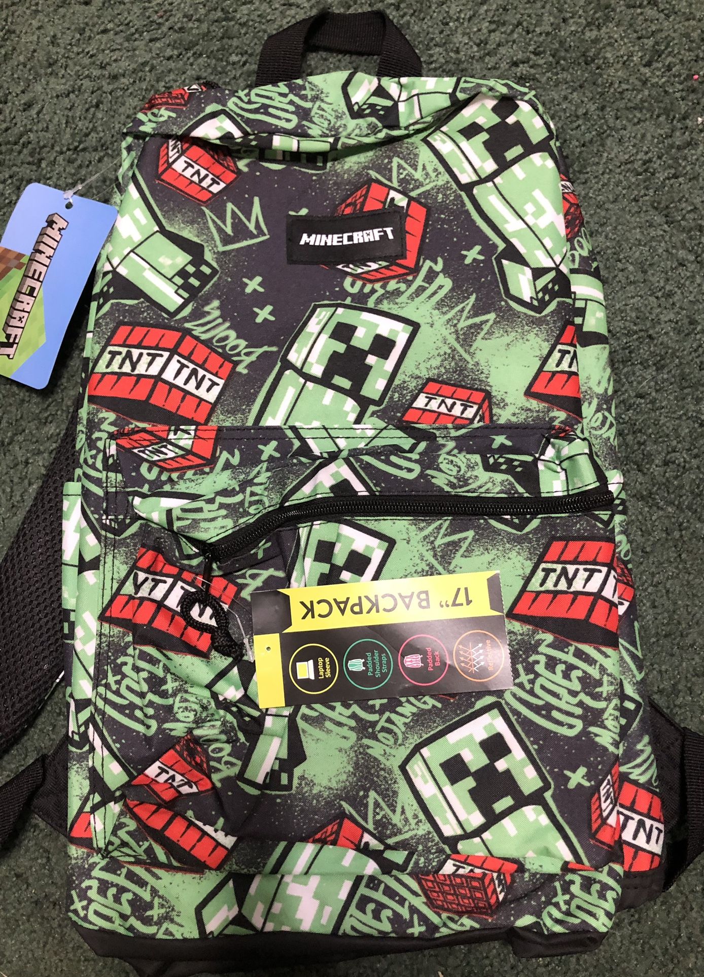 MINECRAFT BACKPACK NEW W TAGS