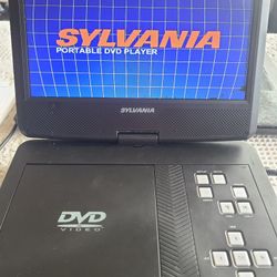 Two Portable Sylvania DVD Players