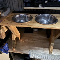 Large Dog Bowl Stand 