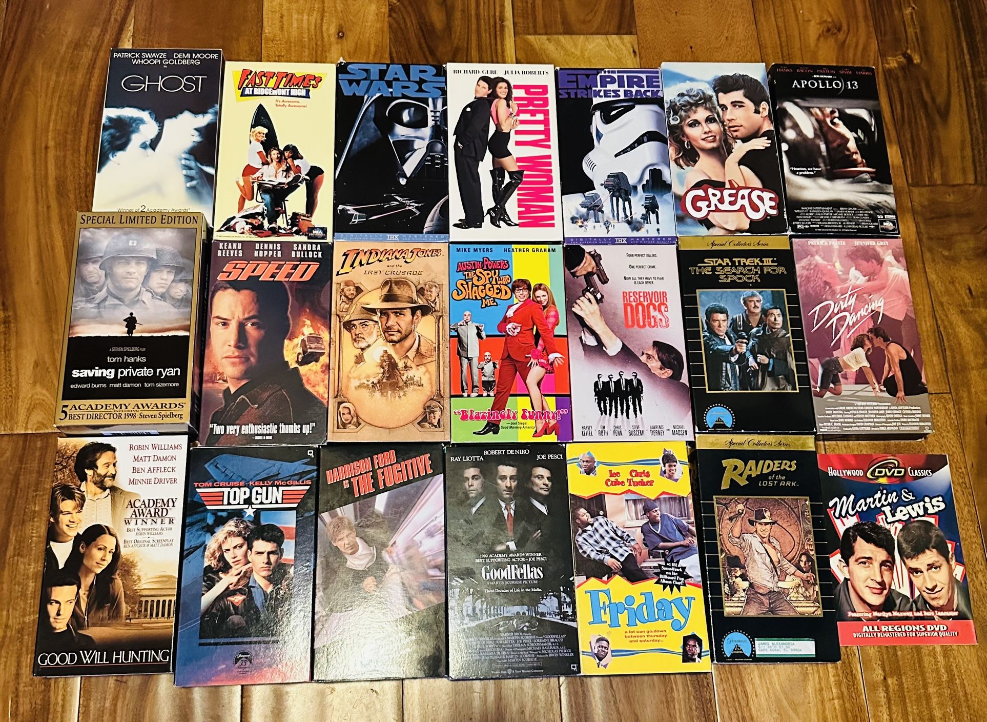 Vintage Classic VHS Movies Video VCR Cassette Collection Tapes 