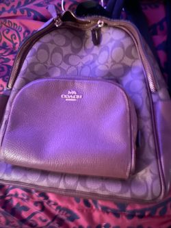 Coach back pack and purse