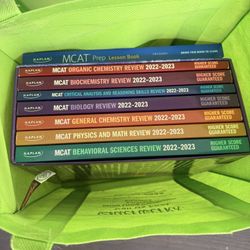 2022-2023 Edition Kaplan MCAT books