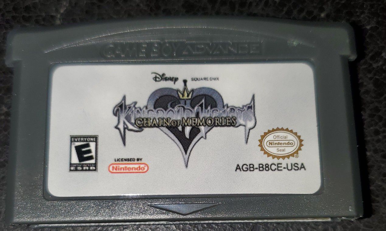 Kingdom Hearts Chain Of Memories Gameboy Advance Game Cartridge 