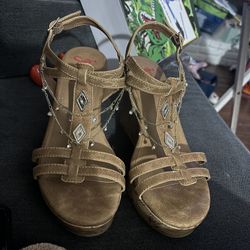 Jelly Pop Tan High Heals / Wedges 