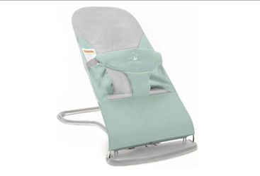 ComfyBumpy Portable Baby Bouncer, Organic Cotton, 3-Position Recline