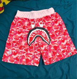BAPE Shark Camo Shorts Pink