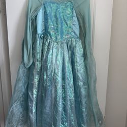 Frozen Elsa Costume Dress Halloween Play Dress-up OBO