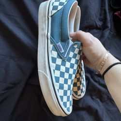 Blue Checkered Vans