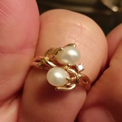 14K Pearl Ring Available 