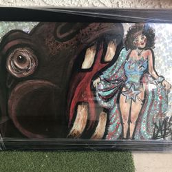 Awesome Circus Circus Painting With Monster By Famous Artist Dana Beery 