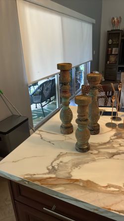 Candle sticks wooden