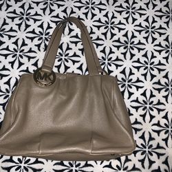Authentic Michael Kors Brown Leather HandBag Purse Up For Trades 💝🥰